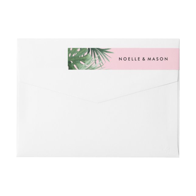 Tropikens figursättningsetikett etikettband (Baksidan)