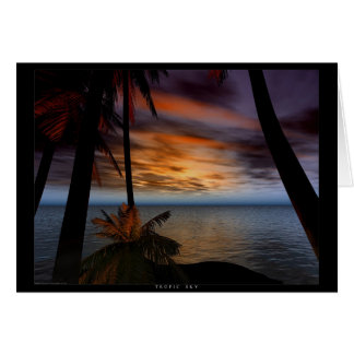 Tropikhimmel Hälsningskort
