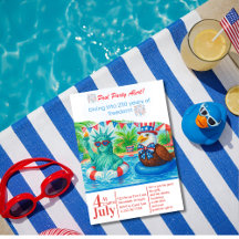 Tropisk 250 år av frihet Poolparty