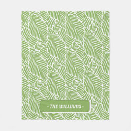 Tropisk abstrakt fleecefilt