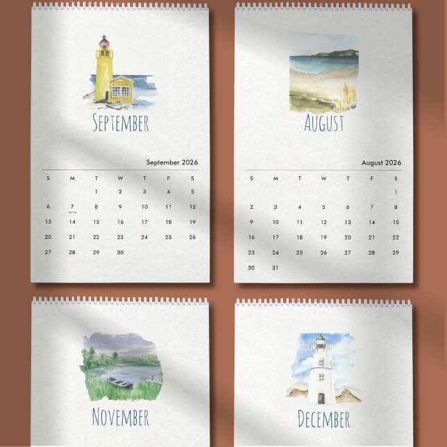 Tropisk Akvarellkalender 2026 Kalender (Skapare uppladdad)