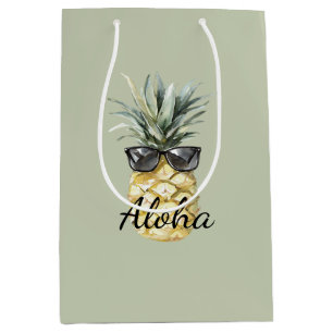 Tropisk Aloha Ananas med solglasögon