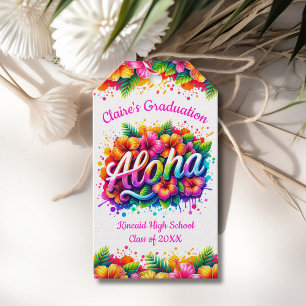 Tropisk Aloha-avgång Presentetikett