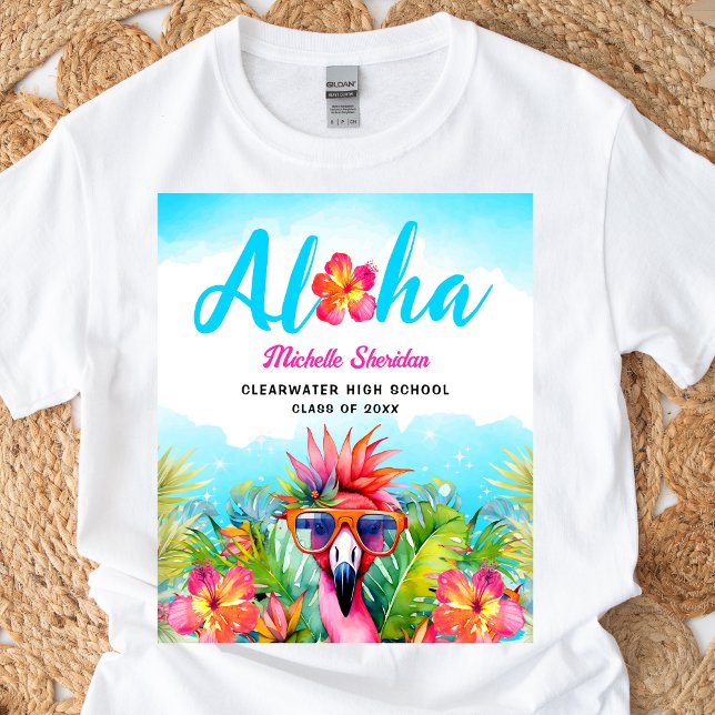 Tropisk Aloha-avgångsfest T Shirt (Skapare uppladdad)