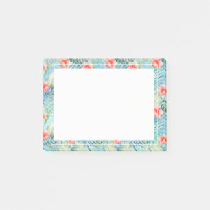 Tropisk Aloha hibiskusblommigt Post-it Block