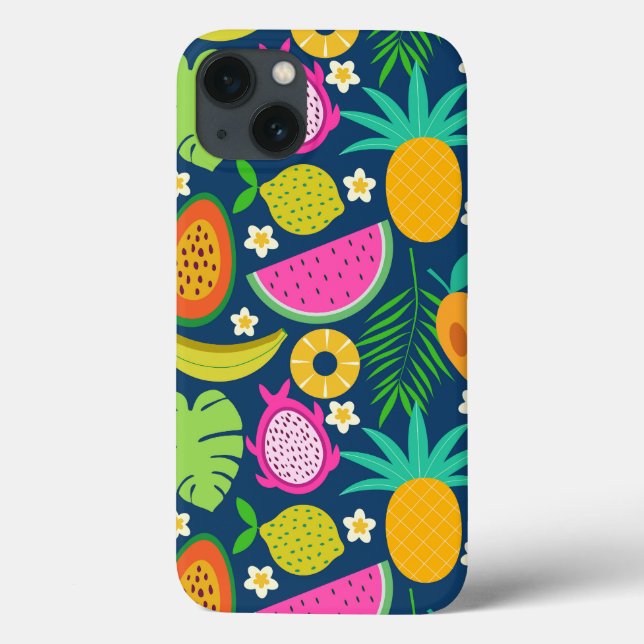 Tropisk Ananas Banan vattenmelon Frukter  (Baksida)