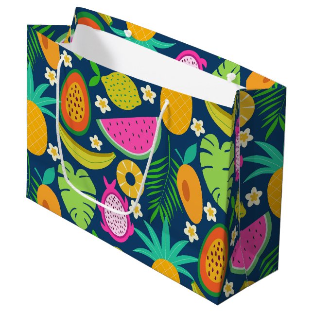 Tropisk Ananas Banan vattenmelon Frukter  (Framsidan Vinklad)