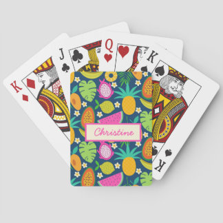 Tropisk Ananas Banan vattenmelon Frukter anpassad Casinokort