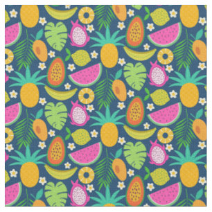 Tropisk Ananas Banan vattenmelon Frukter Tyg
