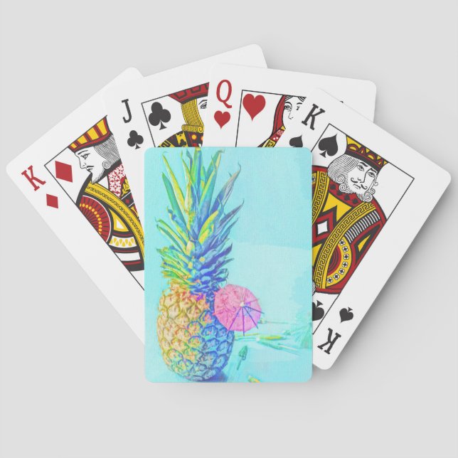 Tropisk Ananas Casinokort (Baksidan)