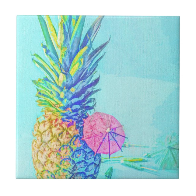 Tropisk Ananas Kakelplatta (Framsidan)