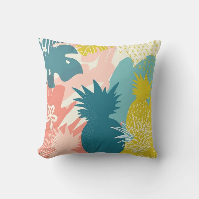 Tropisk Ananas Kudde (Framsida)