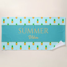 Tropisk Ananas med Sommar Känsla Anpassad Text