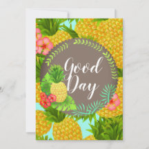 Tropisk Ananas. Personlig.  Inbjudan