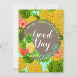 Tropisk Ananas. Personlig.  Inbjudan
