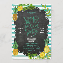 Tropisk Ananas | Sommar Luau Festinbjudan Inbjudningar