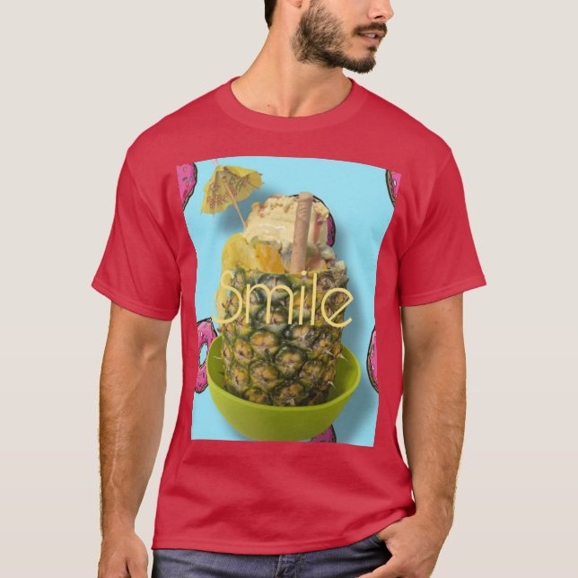 Tropisk Ananas T Shirt (Framsida)