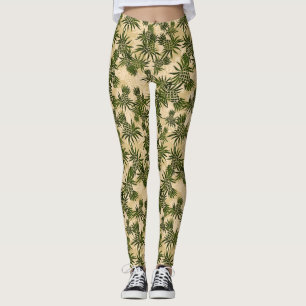 Tropisk ananasCamo hawaiibo Leggings