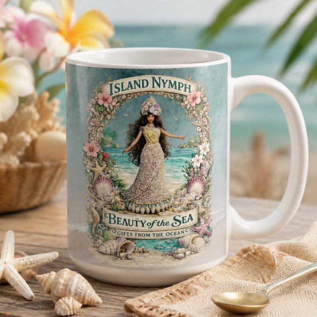 Tropisk andlig ocean fantasi konst kaffemugg (Skapare uppladdad)