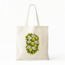 Tropisk Annona Frukt Botanisk Illustration