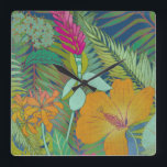 Tropisk avdelning II Fyrkantig Klocka<br><div class="desc">Tropisk teori II av Chariklia Zarris</div>