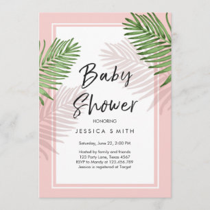 Tropisk Baby Shower Inbjudan Tropisk Hawaii