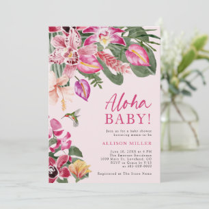 Tropisk Baby Shower Inbjudningar