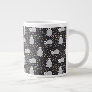 Tropisk Baby Sloth Mönster Jumbo Mugg