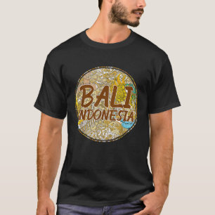 Tropisk Bali Surfing Surfpresentidé Indonesien T Shirt
