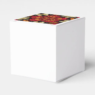 Tropisk blomma- och fjärilsMandala Presentaskar