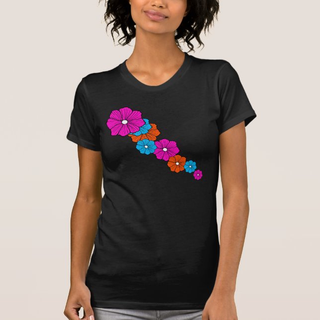 Tropisk blomma T-shirt (Framsida)