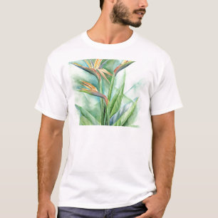 Tropisk blommafågel av mång- paradismålning - tee