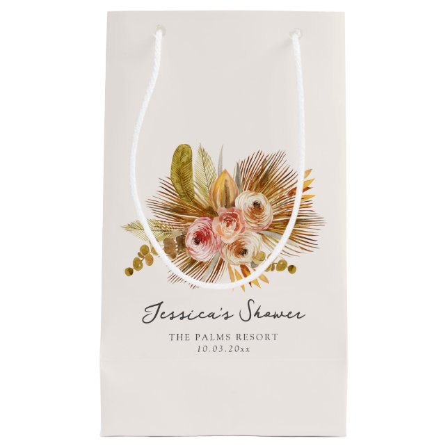 Tropisk Blommig Vintage Bröllopsfest (Framsidan)