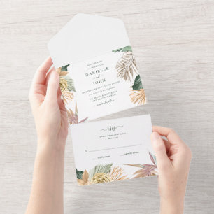 Tropisk Blommigt Paradise Beach Wedding OSA