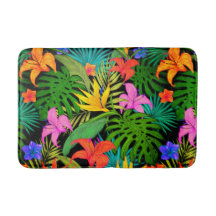 Tropisk blommonstera löv Hawaiiansk färgad