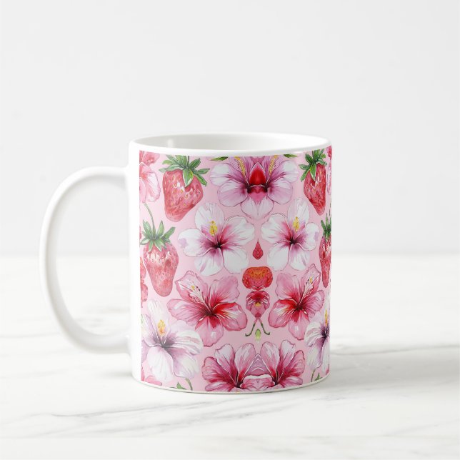 Tropisk Blomster Kaffemugg (Vänster)