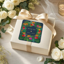 Tropisk blomsterdesign | Hibiskus & grönska