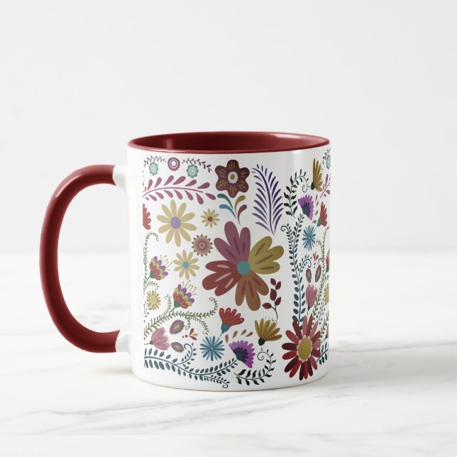 Tropisk blomsteröverraskning  mugg (Vänster)