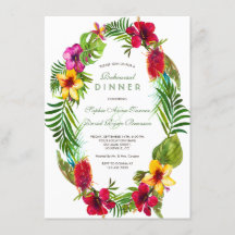 Tropisk Bloom Hibiscus Guld REHEARSAL DINNER