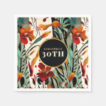 Tropisk Boho Blommig Ålder Picknick Design