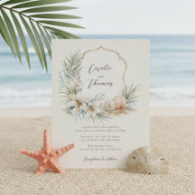 Tropisk Boho Strand Crest Bröllop