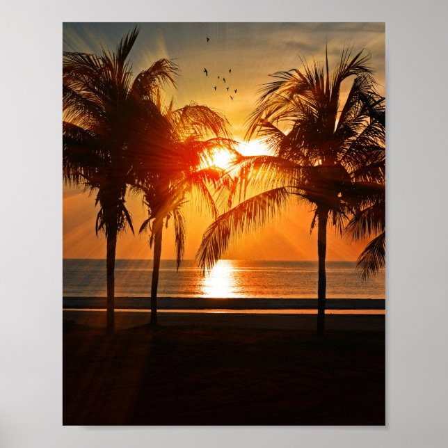 TROPISK BRANSTÄNGD 8 X 10 POSTER (Framsidan)