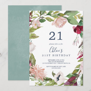 Tropisk bris 21-årsdag inbjudningar