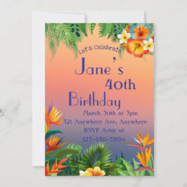 Tropisk bris inbjudningar