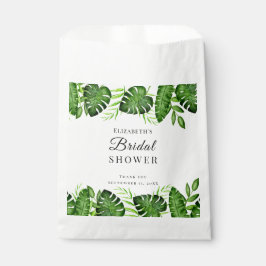 Tropisk bröllopsfest Jungle Vattenfärg Grönska