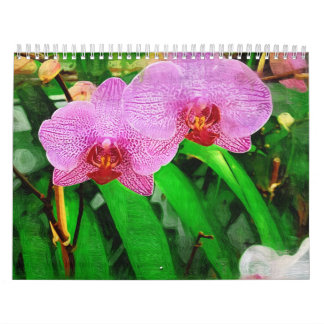 tropisk bromeliad & orchids, fairchild tropiskt G Kalender