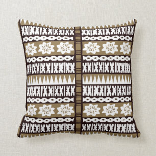 Tropisk brun Tapatrasa 20" x 20" kudder Kudde