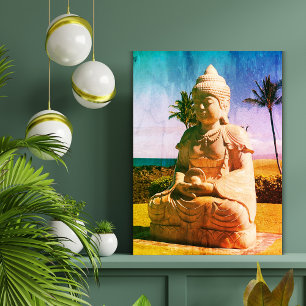 Tropisk Buddha Zen Meditation Canvastryck