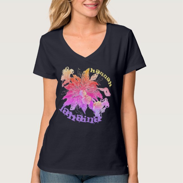 Tropisk bukett t-shirt (Framsida)