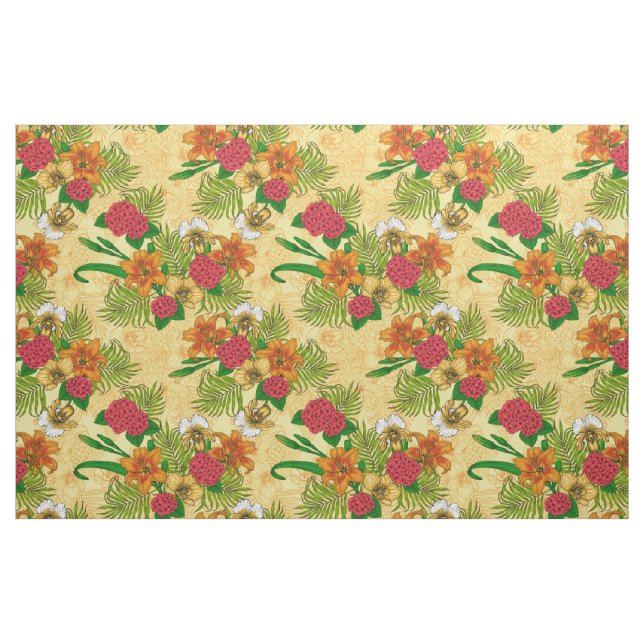 Tropisk bukett tyg (Fat Quarter)